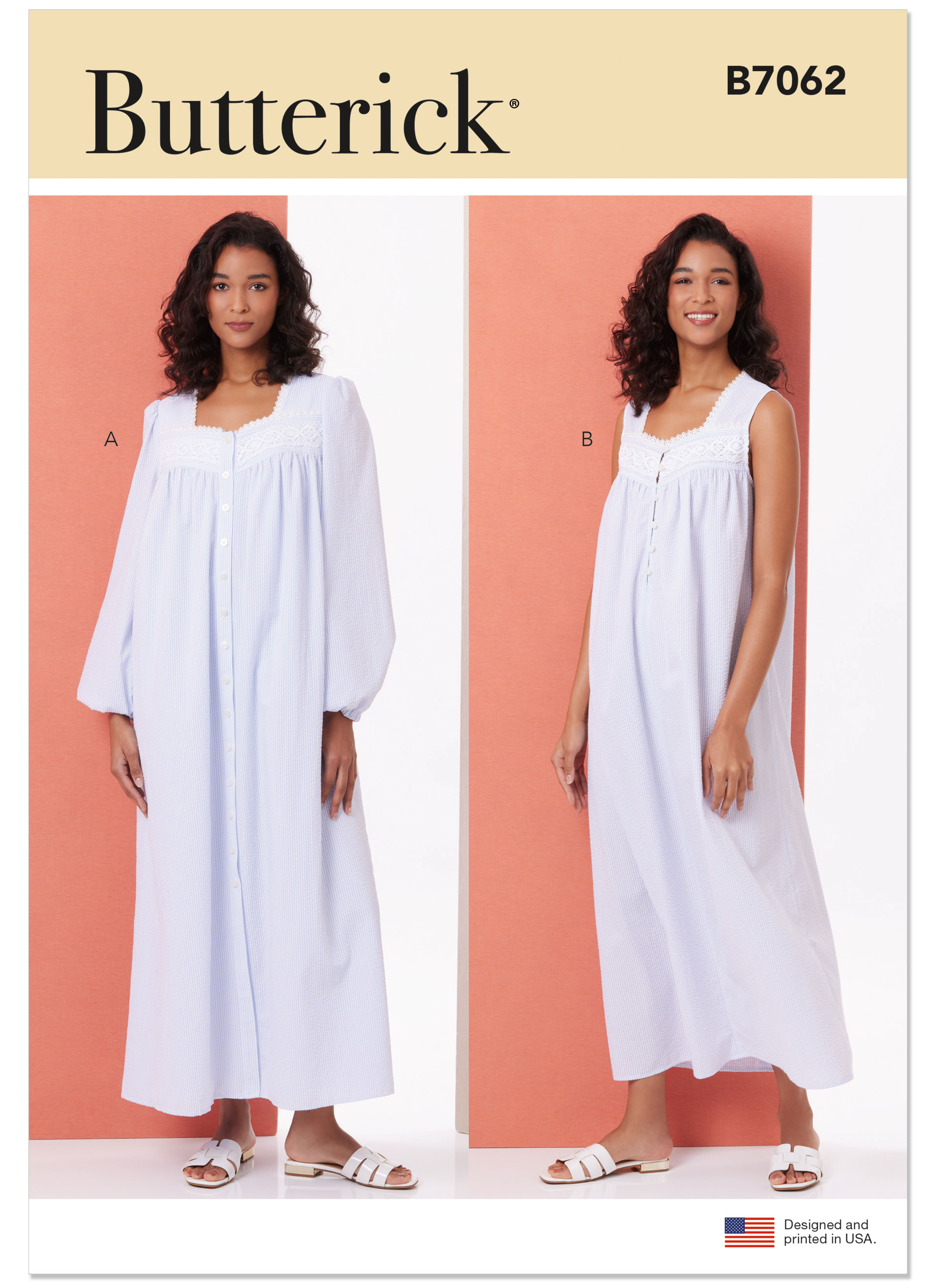Butterick 7062 Misses' Robe and Nightgown
