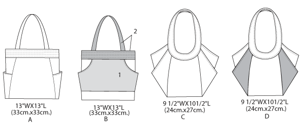 Butterick 5658 Bags and Totes