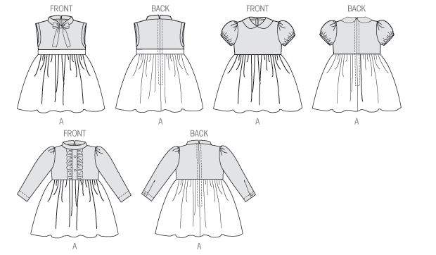 Butterick 5912 Toddlers' Dress