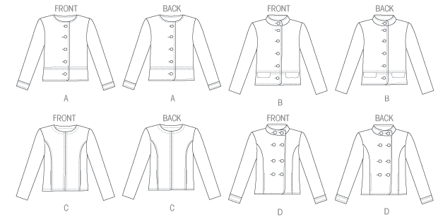 Butterick 5927 Out of Print Sewing Pattern to MAKE Misses' Lined Jackets 