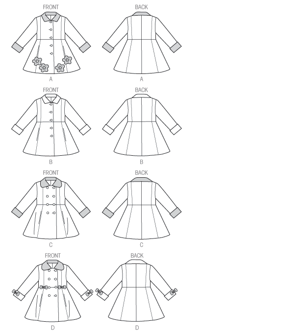 Butterick 5946 Children's/Girls' Coat sewing pattern