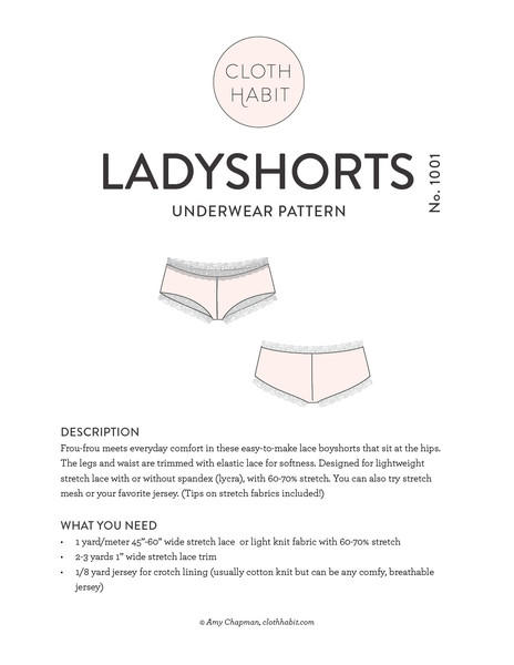 Cloth Habit 1001 Rosy Ladyshorts