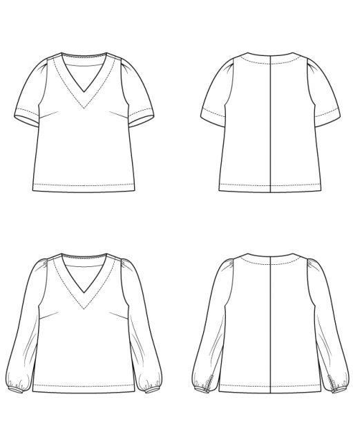 Itch to Stitch ITS083 Seychelles Top Downloadable Pattern