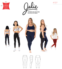 Jalie JESSICA Leggings with side pocket 4127 pattern review by indigo_sue