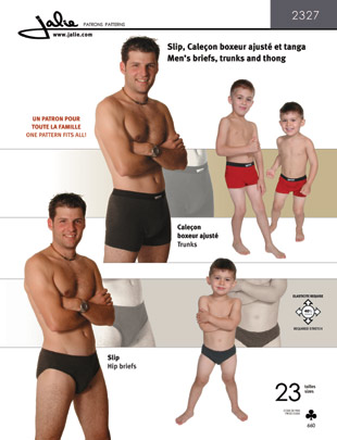 Sewing Pattern Jalie 2327 - Men's Thong