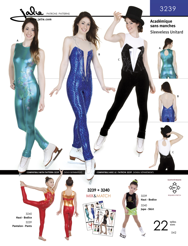 Jalie 3239 Long Sleeveless Unitard