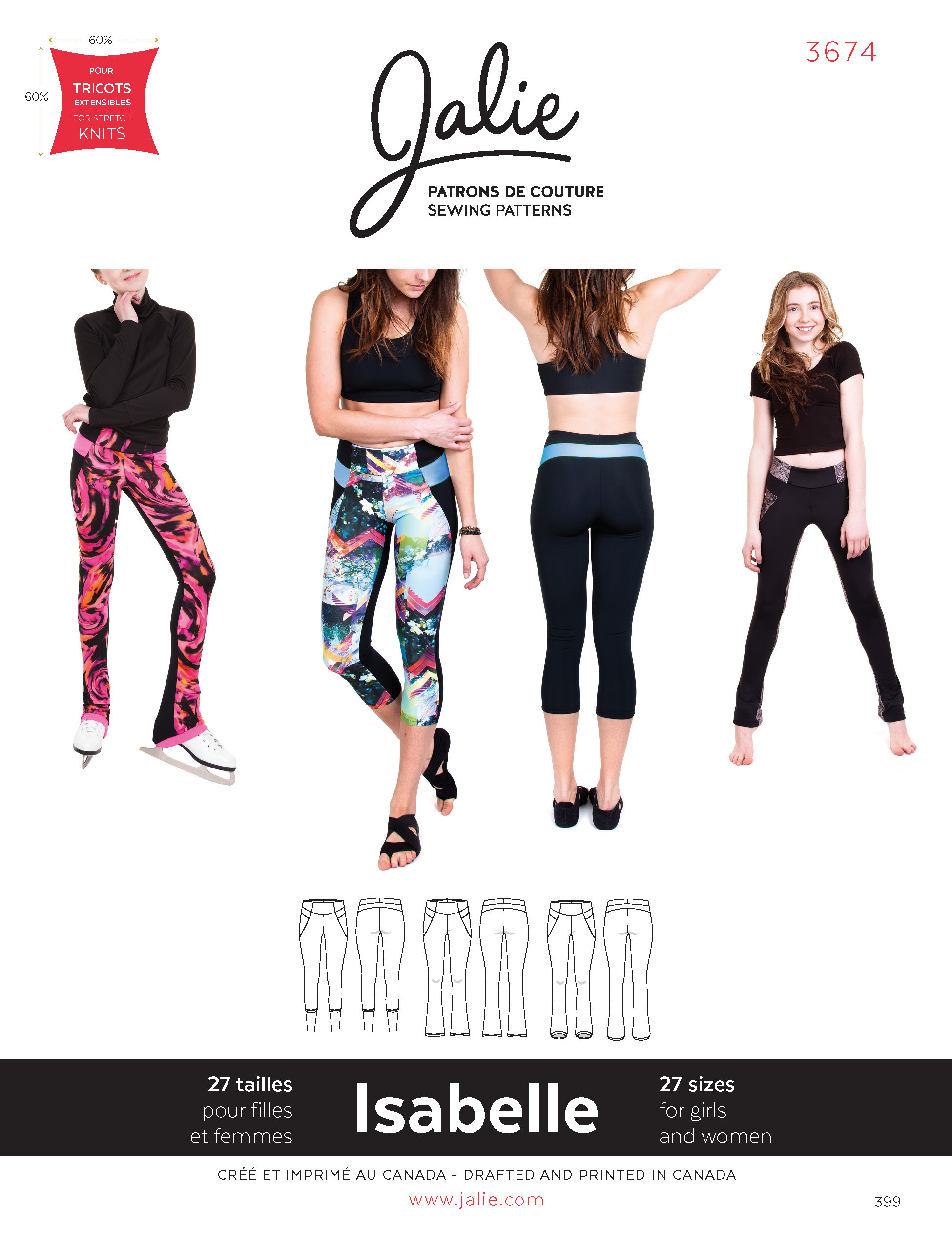 Molly Leggings Sewing Pattern With Tutorial Size US 14 UK 18 EU 46