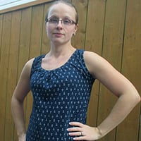 J Stern Designs Easy Fit and Sew Tank Paper Pattern