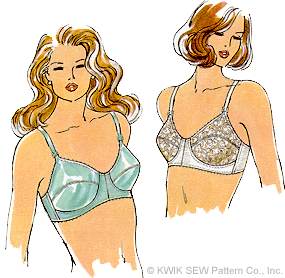 Vintage Kwik Sew Pattern 218 Ladies Bra Sizes 34A 34B 34C …