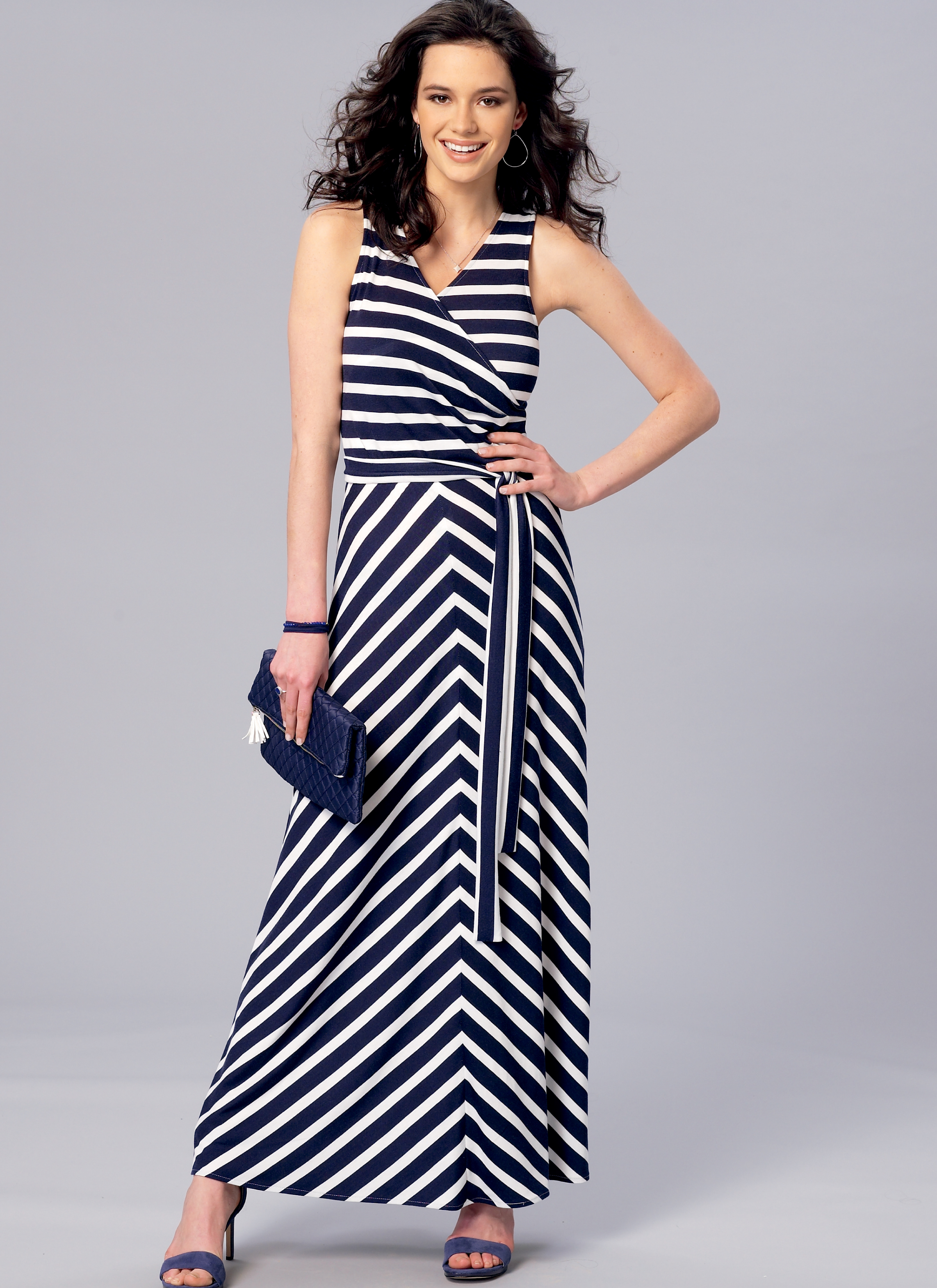 Kwik Sew Sewing Pattern 4169 Misses Surplice A-Line Dresses Sash XS-XL Uncut