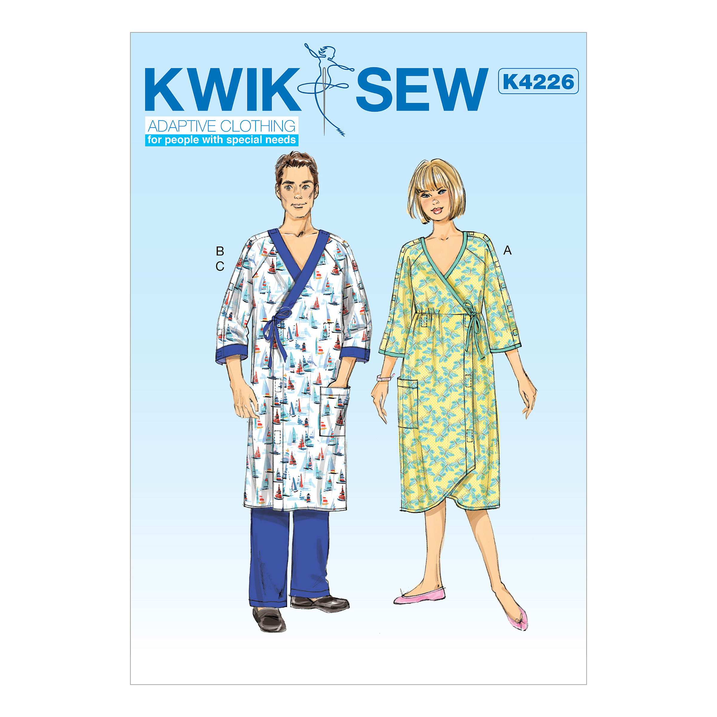 Kwik Sew 4226 Unisex Adaptive Gowns and Pants