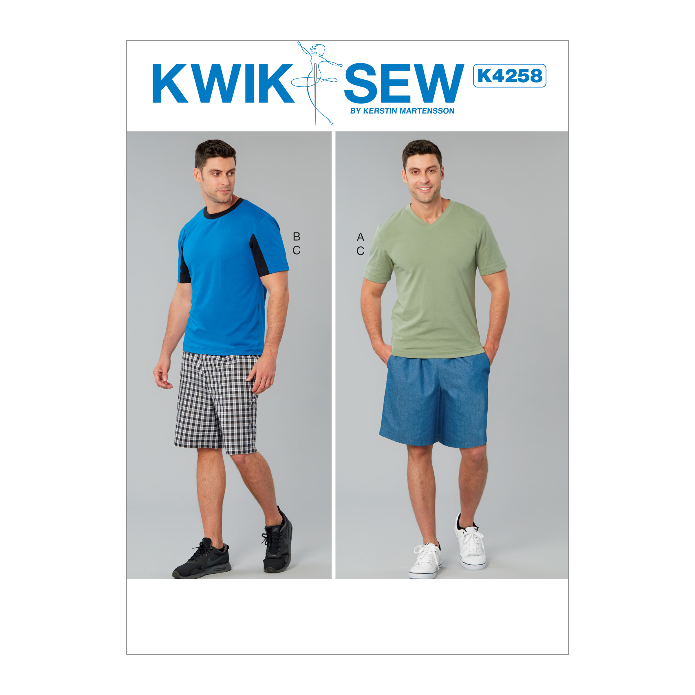 Kwik Sew 4258 Men's Tops and Shorts