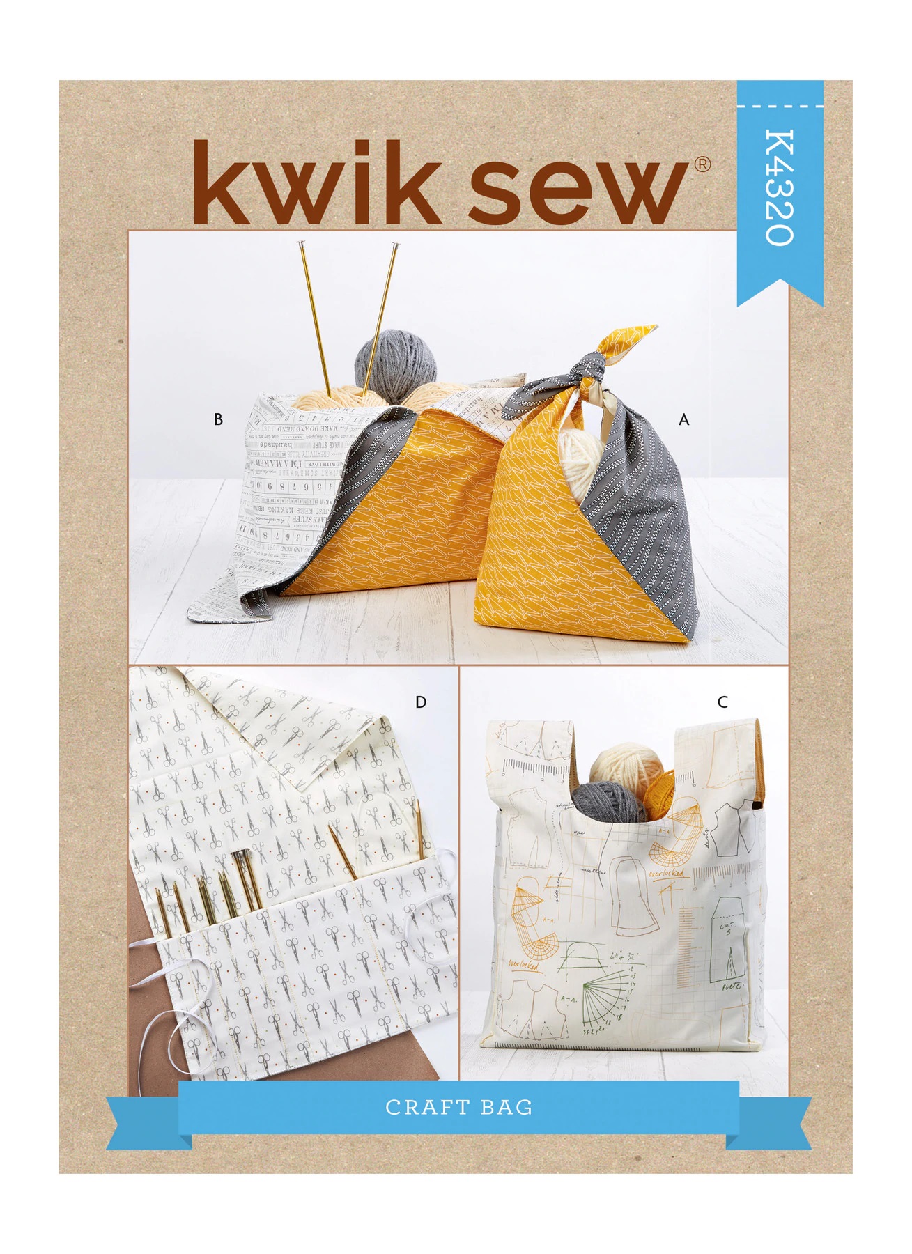 Kwik Sew 4320 Craft Bag