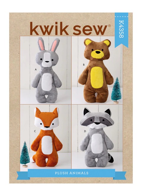 Kwik Sew 4358 Plush Animals