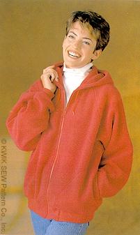 Vintage Kwik Sew 510 UNCUT Sewing Pattern Pullover Sweater Hood Jacket  Hoodie