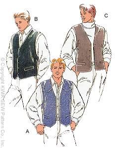 Kwik Sew 2314 Men Vest sewing pattern
