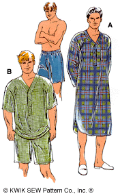 Kwik Sew 2650 Men s Nightshirt