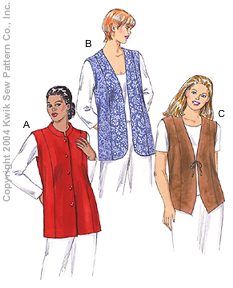 Kwik Sew Women Vests 3257 - Patterns