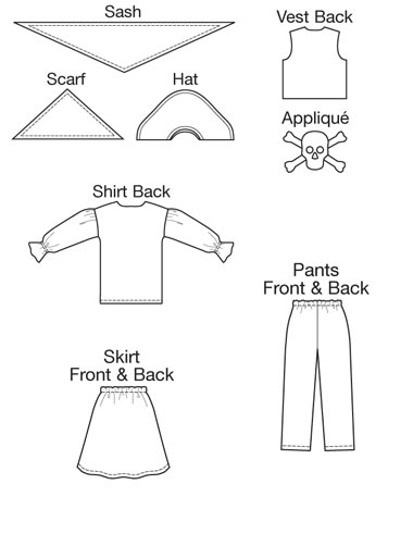 pirate shirt pattern