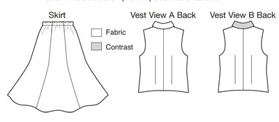 Kwik Sew 3824 Vest & Skirt