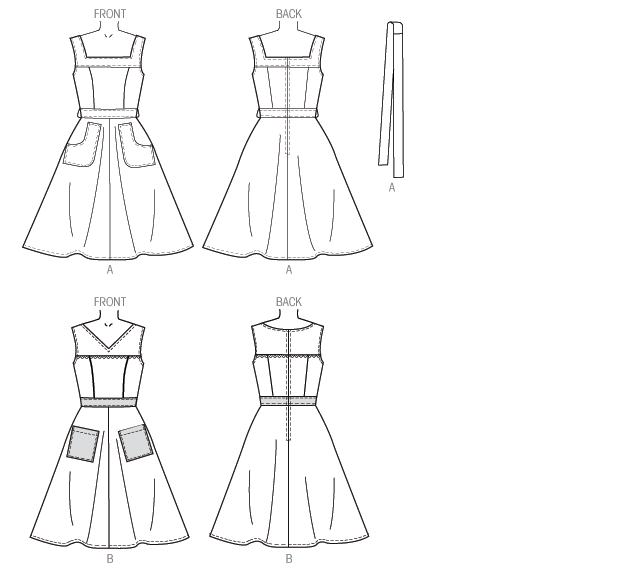 Kwik Sew 4098 Misses' Dresses and Belt