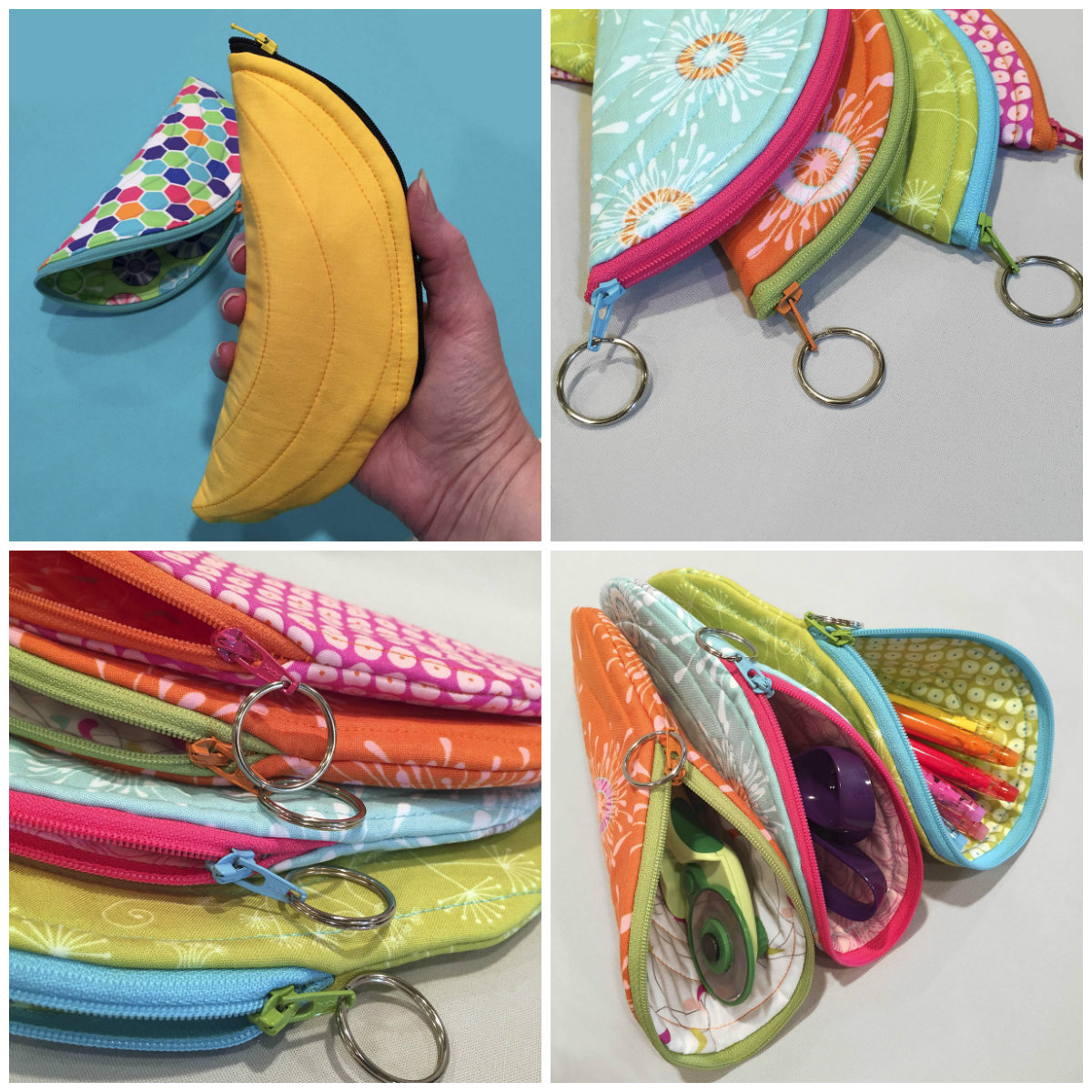 New: Banana Bag Small Zipper Pouch - Lazy Girl Designs