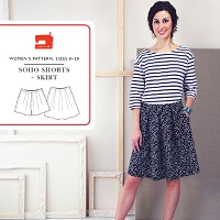 Liesl + Co. SoHo Shorts + Skirt Digital Pattern