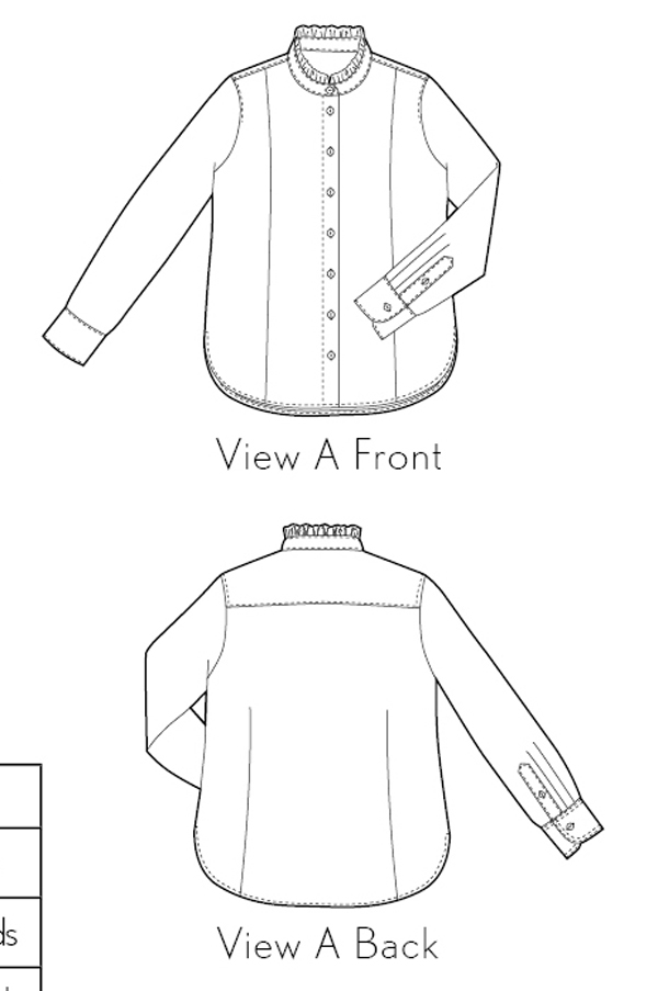 Liesl + Co. LC020RS Recital Shirt Downloadable Pattern