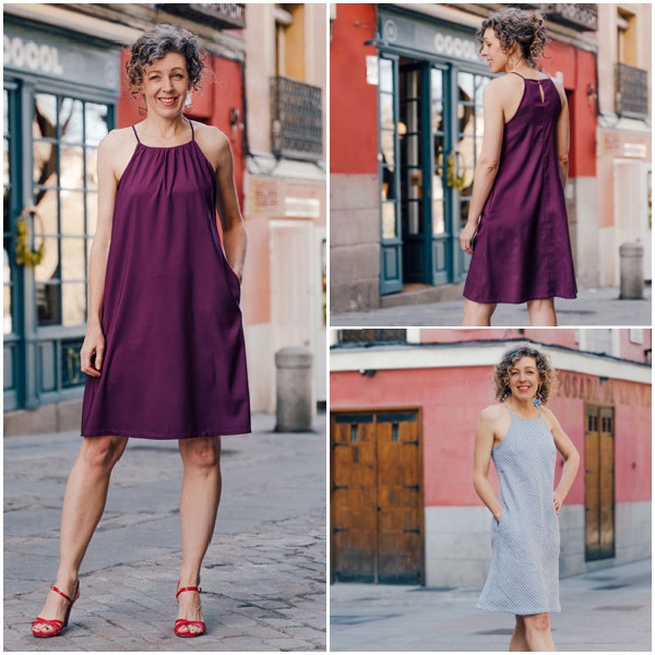 Liesl + Co. LC047ED Enmore Halter Dress & Top Downloadable Pattern