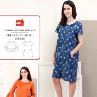 Liesl + Co. Gelato Blouse and Dress Plus Size