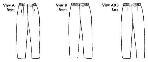 Loes Hinse Designs 5006 Basic Pleat Pant