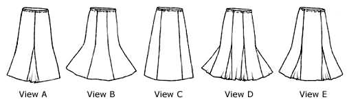 Loes Hinse Designs 5007 Gore Skirt sewing pattern