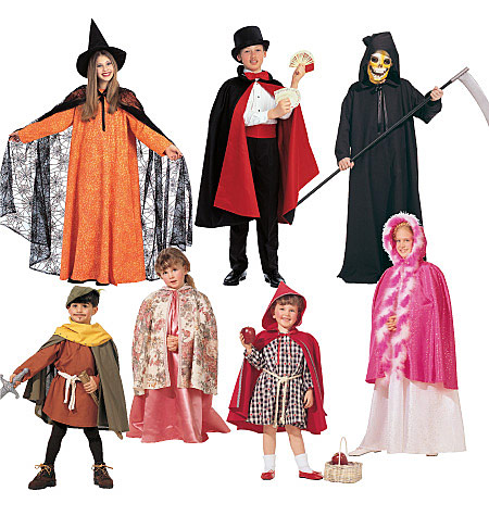 McCall's 7224 Children's, Boys' and Girls' Cape and Tunic Costumes
