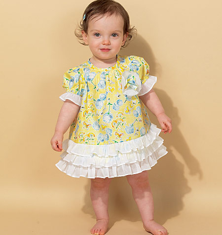 McCall's 7307 Infants' Ruffled Dresses and Panties
