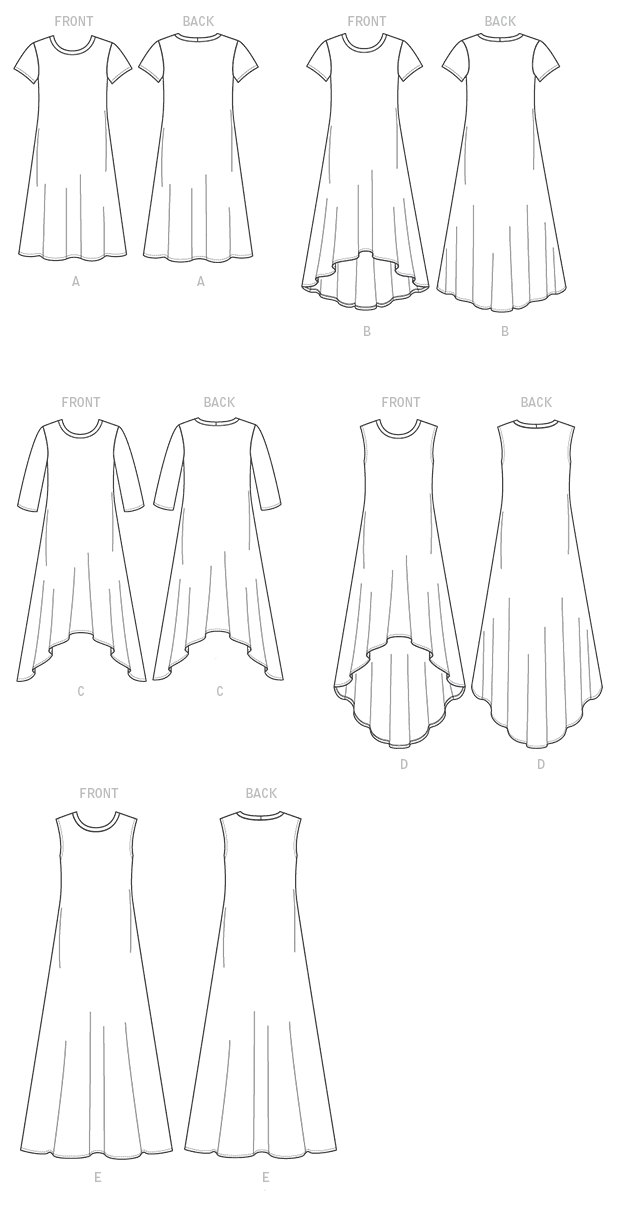 High Low Dress Pattern