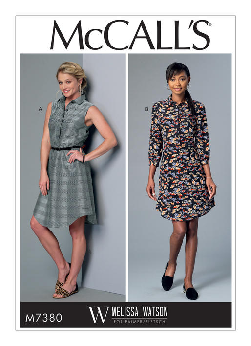 McCall's 7380 Misses' Collared Shirtdresses