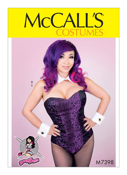 McCall's 7398 Corseted Bodysuit, Collar, Cuffs and Tail