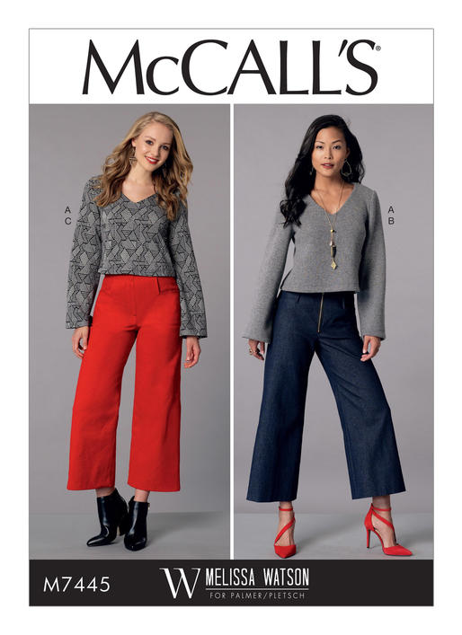 Palmer Wide Leg Pants in Twill