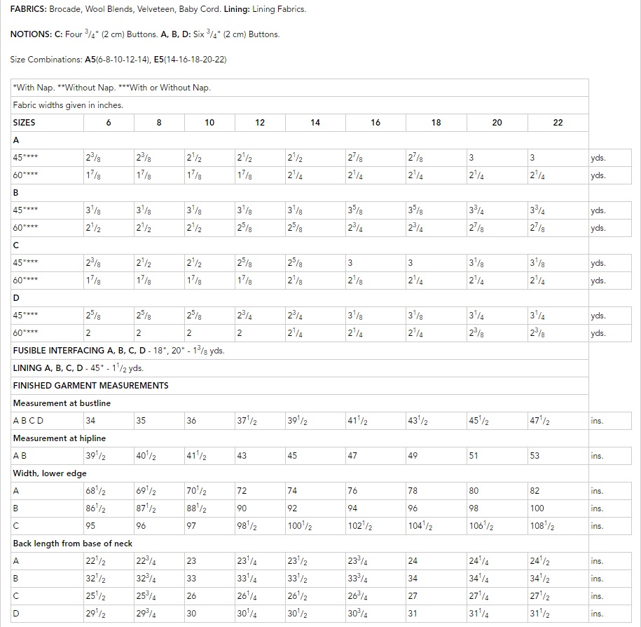 Notch Fitted Hat Size Chart