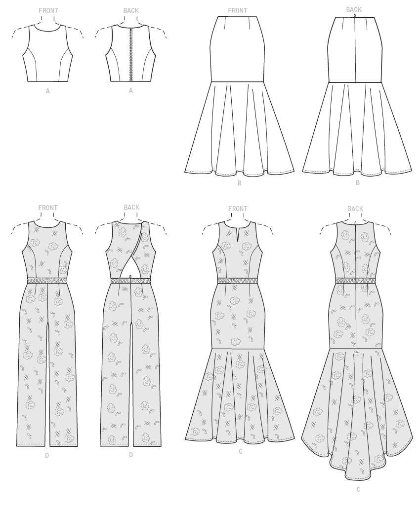 Trumpet Dress Pattern