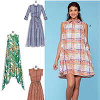 McCall's Misses' Shirtdresses with Sleeve Options, and Belt 7565 ...