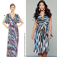 McCall's Misses' Wrap-Style Dresses and Belt 7567 pattern review by ...