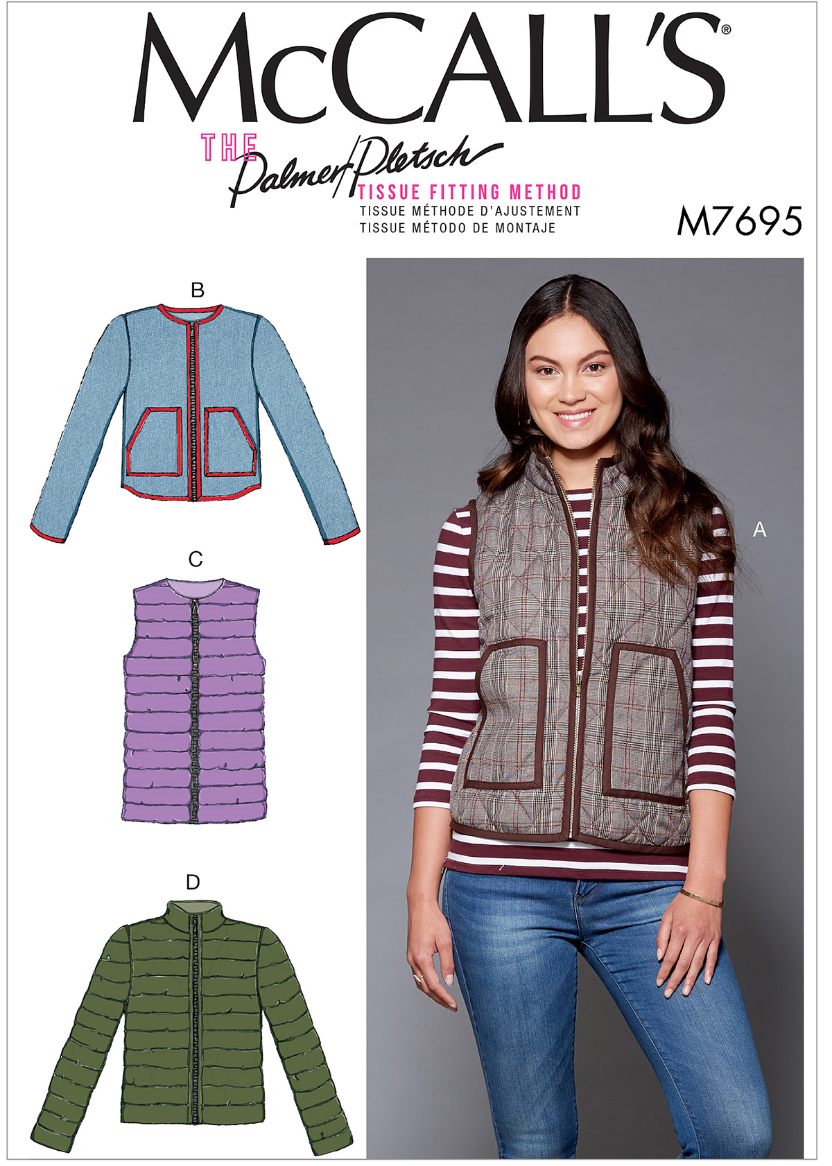 McCall's 7695 Misses' Puffer Vests and Jackets