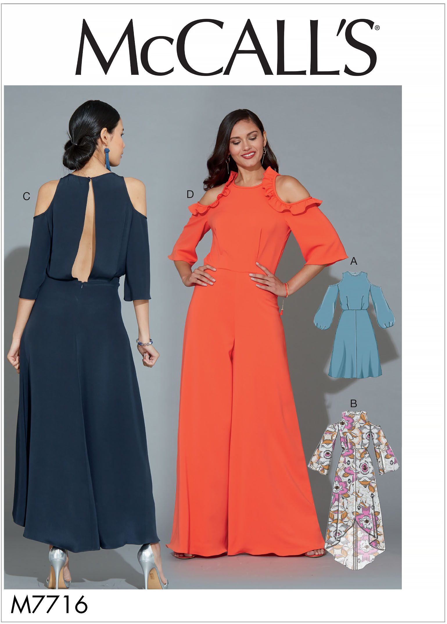 McCall's 7716 Misses' Dresses and Jumpsuit