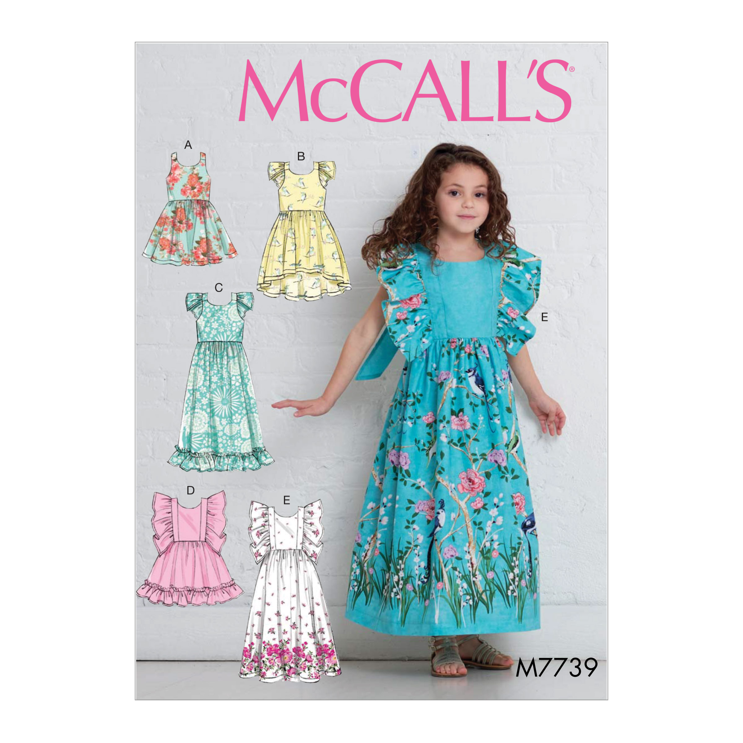 McCall's M7680 Girl's Dress Size: CHJ 7-8-10-12-14 Uncut Sewing Pattern