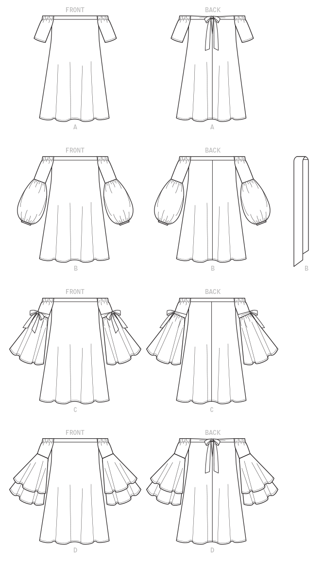 McCall's 7744 Misses' Dresses and Belt