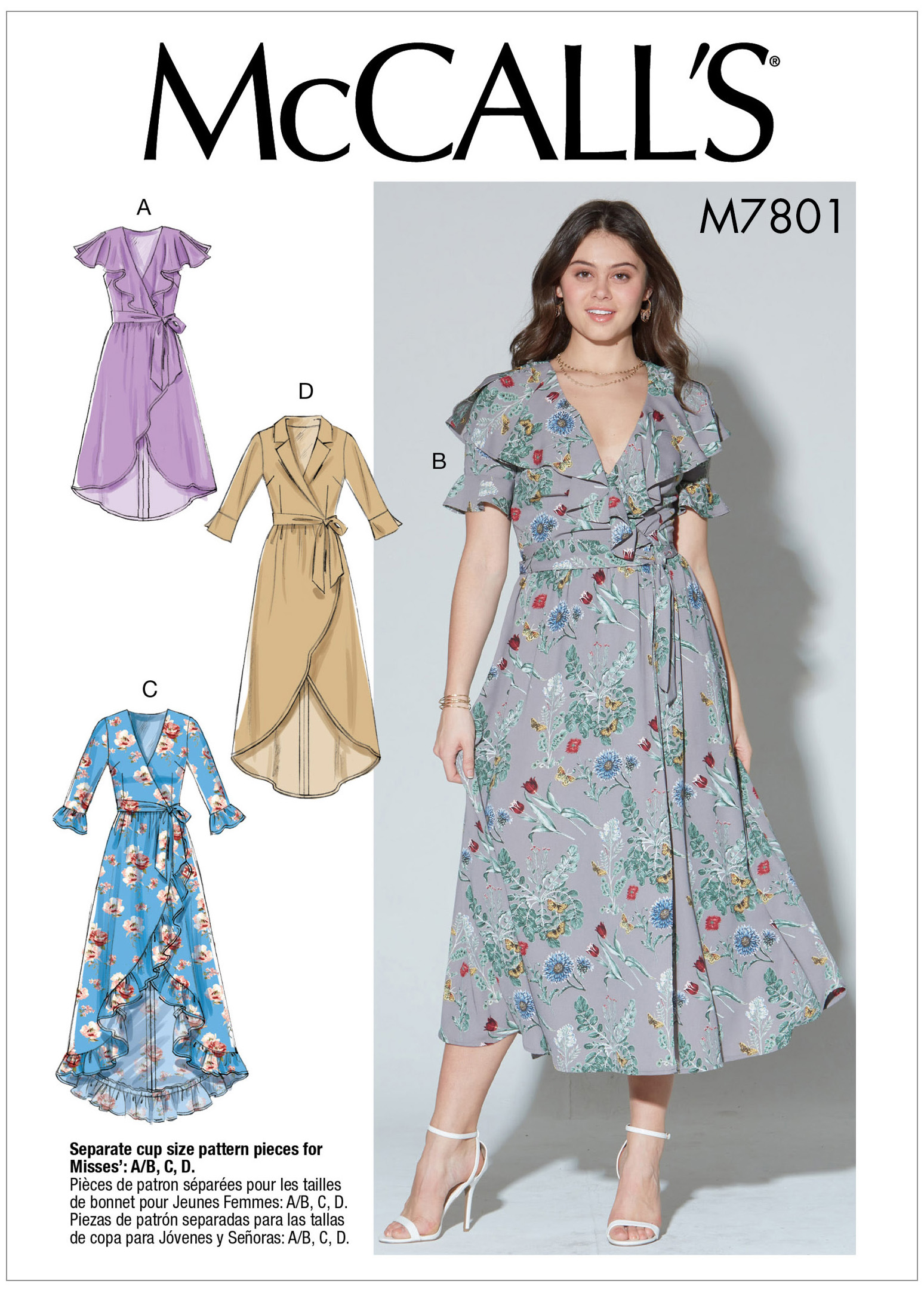 McCall's 7801 Misses' Dresses and Belt