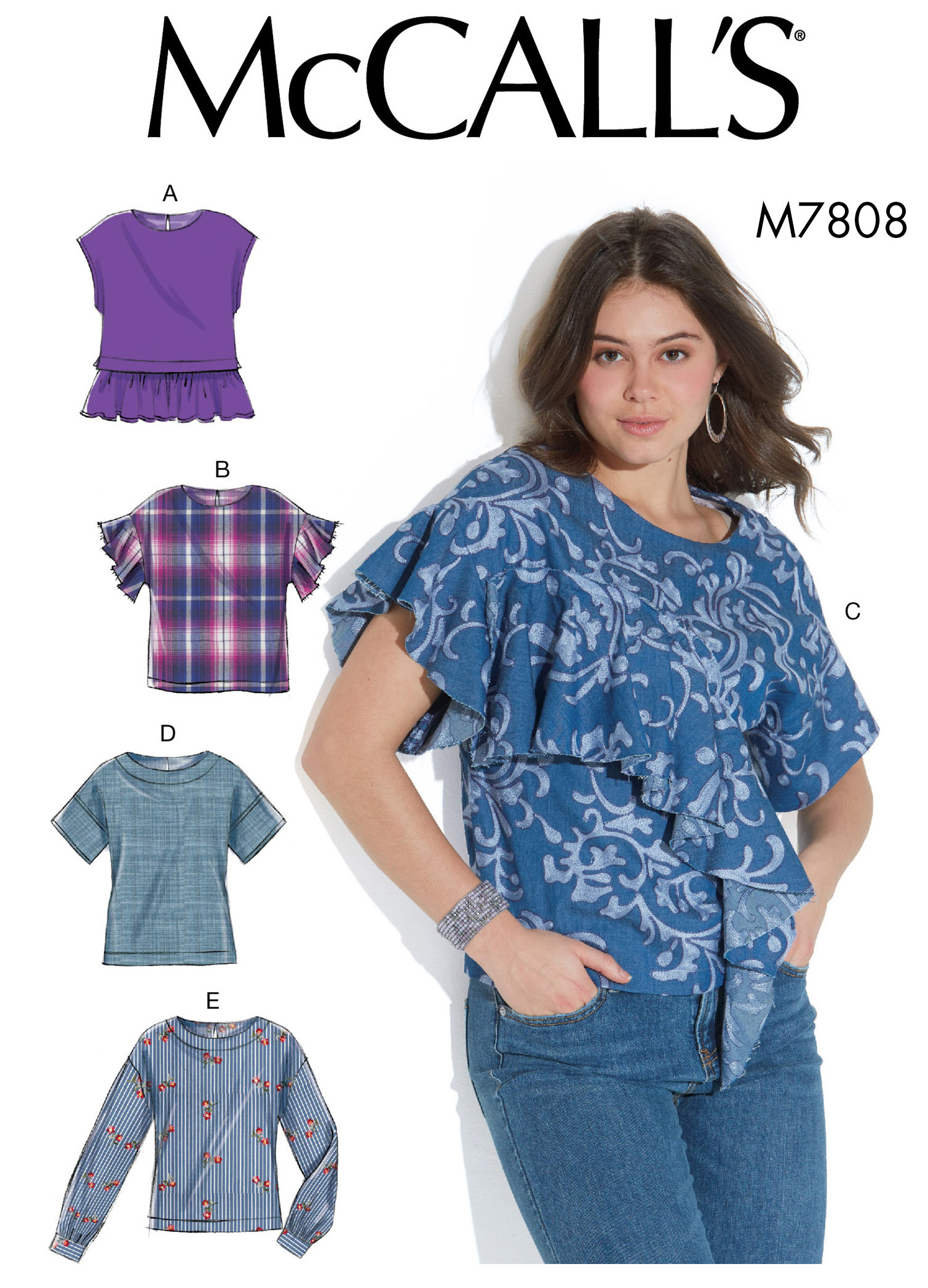 McCall's 7808 Misses' Tops