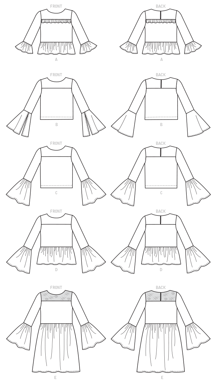 McCall's 7809 Misses' Tops