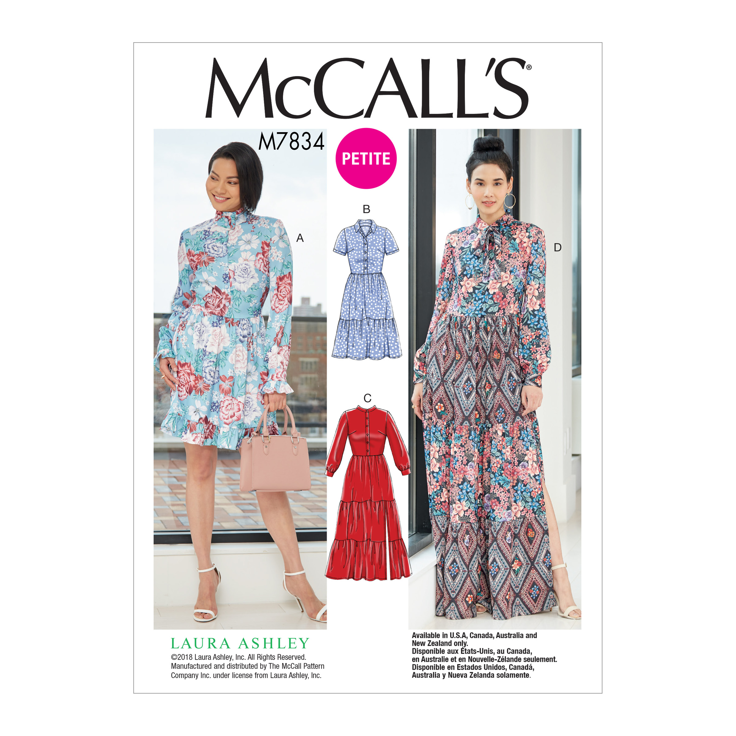 McCall's 7834 Misses'/Miss Petite Dresses